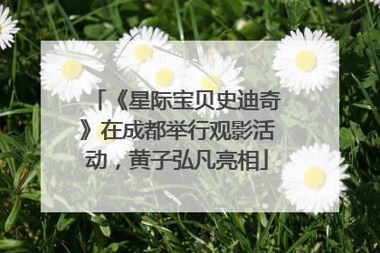 《星际宝贝史迪奇》在成都举行观影活动，黄子弘凡亮相