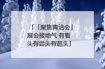 「聚焦青洽会」展会接地气 有看头有尝头有逛头