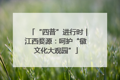 “四普”进行时｜江西婺源：呵护“徽文化大观园”
