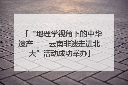 “地理学视角下的中华遗产——云南非遗走进北大”活动成功举办