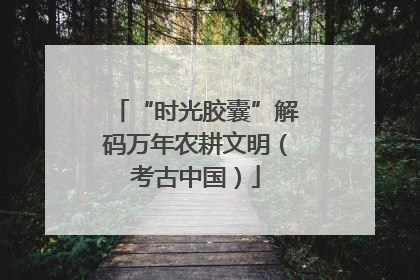 “时光胶囊”解码万年农耕文明（考古中国）