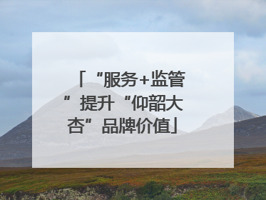 “服务+监管”提升“仰韶大杏”品牌价值