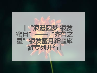 “浪漫圆梦 银发蜜月”——“齐鲁之星”银发蜜月新疆旅游专列开行