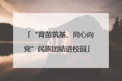 “育苗筑基、同心向党”民族团结进校园