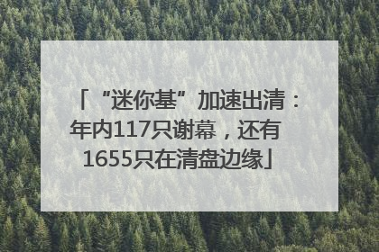 “迷你基”加速出清：年内117只谢幕，还有1655只在清盘边缘