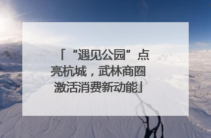 “遇见公园”点亮杭城，武林商圈激活消费新动能