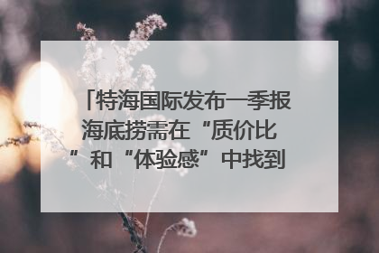 特海国际发布一季报 海底捞需在“质价比”和“体验感”中找到平衡｜新经济观察