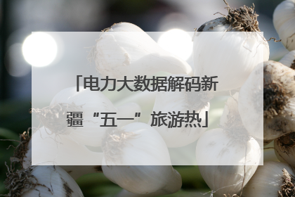 电力大数据解码新疆“五一”旅游热
