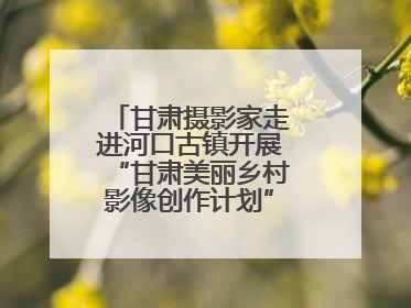 甘肃摄影家走进河口古镇开展“甘肃美丽乡村影像创作计划”系列活动调研