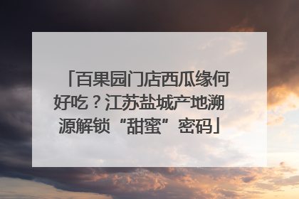 百果园门店西瓜缘何好吃？江苏盐城产地溯源解锁“甜蜜”密码