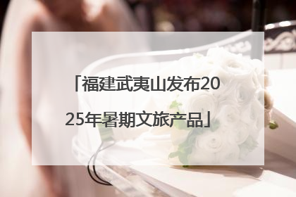 福建武夷山发布2025年暑期文旅产品