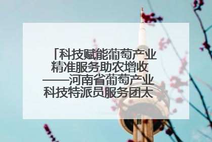 科技赋能葡萄产业 精准服务助农增收——河南省葡萄产业科技特派员服务团太康县科技服务纪实