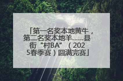 第一名奖本地黄牛，第二名奖本地羊……县街“村BA”（2025春季赛）圆满完赛