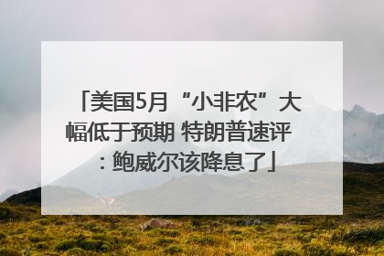 美国5月“小非农”大幅低于预期 特朗普速评：鲍威尔该降息了