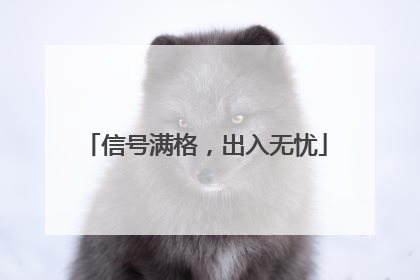 信号满格，出入无忧