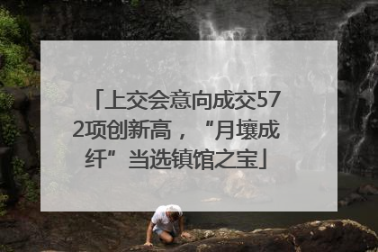 上交会意向成交572项创新高，“月壤成纤”当选镇馆之宝