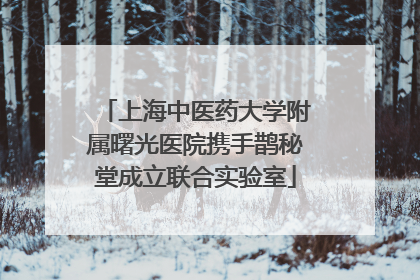 上海中医药大学附属曙光医院携手鹊秘堂成立联合实验室