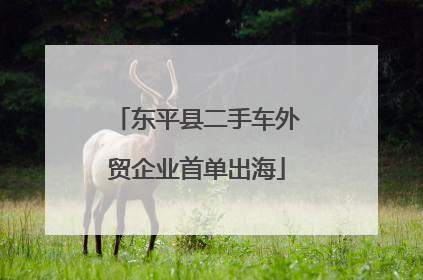 东平县二手车外贸企业首单出海