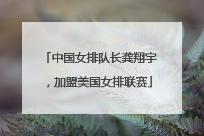 中国女排队长龚翔宇，加盟美国女排联赛