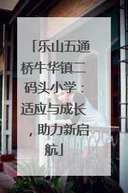 乐山五通桥牛华镇二码头小学：适应与成长，助力新启航