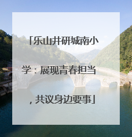 乐山井研城南小学：展现青春担当，共议身边要事