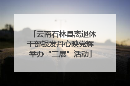 云南石林县离退休干部银发丹心映党辉举办“三展”活动