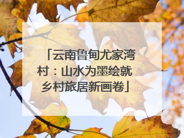 云南鲁甸尤家湾村：山水为墨绘就乡村旅居新画卷