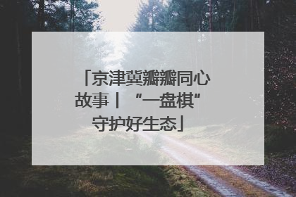 京津冀瓣瓣同心故事丨“一盘棋”守护好生态