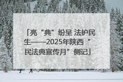 亮“典”纷呈 法护民生——2025年陕西“民法典宣传月”侧记