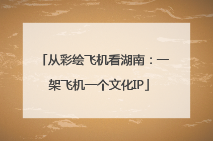 从彩绘飞机看湖南:一架飞机一个文化IP