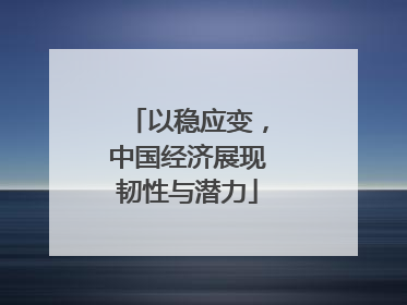 以稳应变，中国经济展现韧性与潜力