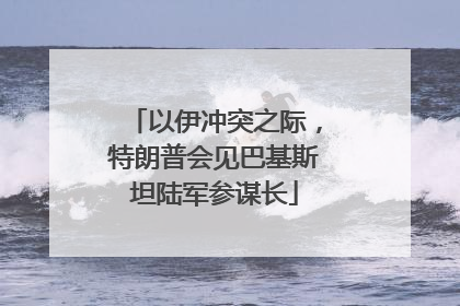 以伊冲突之际，特朗普会见巴基斯坦陆军参谋长