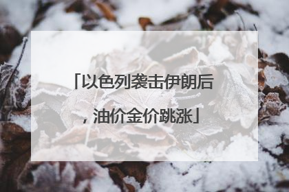 以色列袭击伊朗后，油价金价跳涨