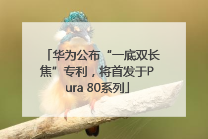华为公布“一底双长焦”专利，将首发于Pura 80系列