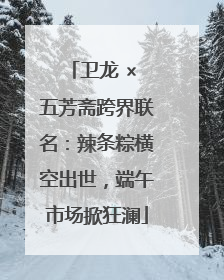 卫龙 × 五芳斋跨界联名：辣条粽横空出世，端午市场掀狂澜