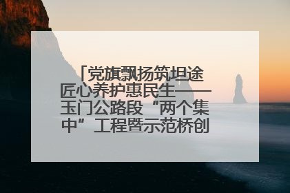 党旗飘扬筑坦途 匠心养护惠民生——玉门公路段“两个集中”工程暨示范桥创建项目圆满收官