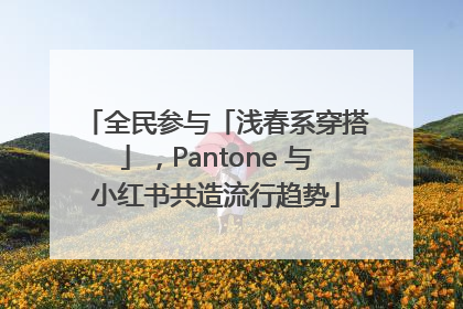 全民参与「浅春系穿搭」，Pantone 与小红书共造流行趋势