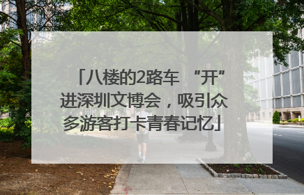 八楼的2路车 “开” 进深圳文博会，吸引众多游客打卡青春记忆