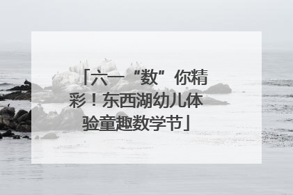 六一“数”你精彩！东西湖幼儿体验童趣数学节