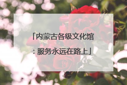 内蒙古各级文化馆：服务永远在路上