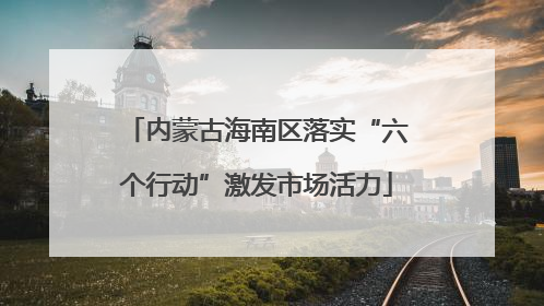 内蒙古海南区落实“六个行动”激发市场活力