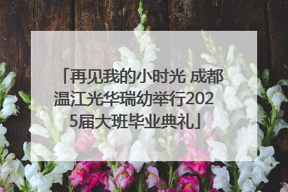 再见我的小时光 成都温江光华瑞幼举行2025届大班毕业典礼