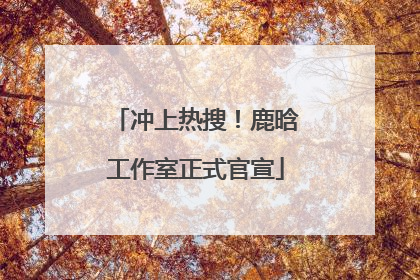 冲上热搜！鹿晗工作室正式官宣