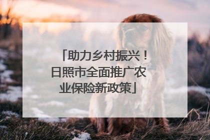助力乡村振兴！日照市全面推广农业保险新政策