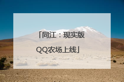 同江：现实版QQ农场上线