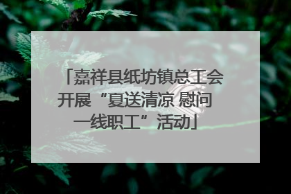 嘉祥县纸坊镇总工会开展“夏送清凉 慰问一线职工”活动