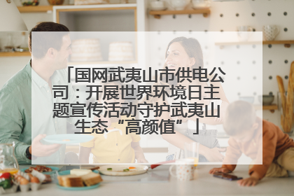国网武夷山市供电公司：开展世界环境日主题宣传活动守护武夷山生态“高颜值”
