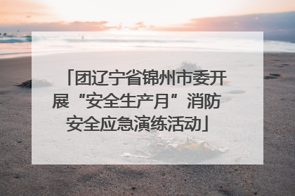 团辽宁省锦州市委开展“安全生产月”消防安全应急演练活动