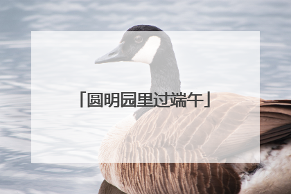 圆明园里过端午