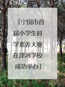 宁国市首届小学生科学素养大赛在津河学校成功举办
